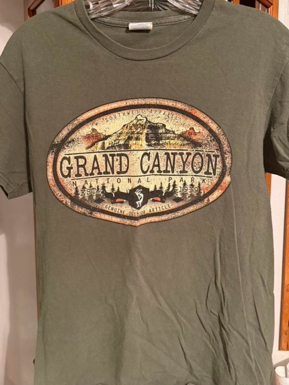Grand Canyon Graphic Short Sleeve T-Shirt - Olive